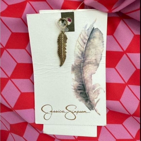 Jessica Simpson Pink Geometric One-Piece Swimsuit Women’s Size Small - Picture 4 of 10